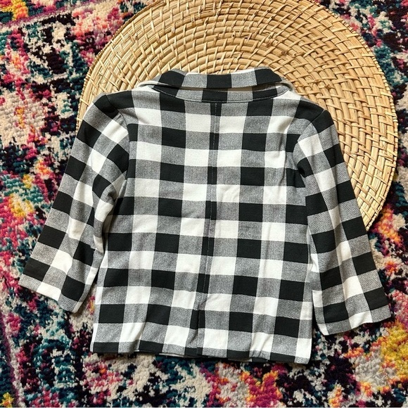 Kate Quinn Plaid Bamboo Blazer New - Picture 2 of 5